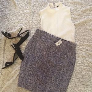 Textured J. Crew pencil skirt